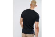 3 Pack T-Shirt Crewneck Muscle Slim Fit in Black